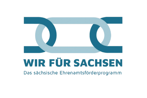 Logo des Ehrenamtsförderprogramm Wir für Sachsen